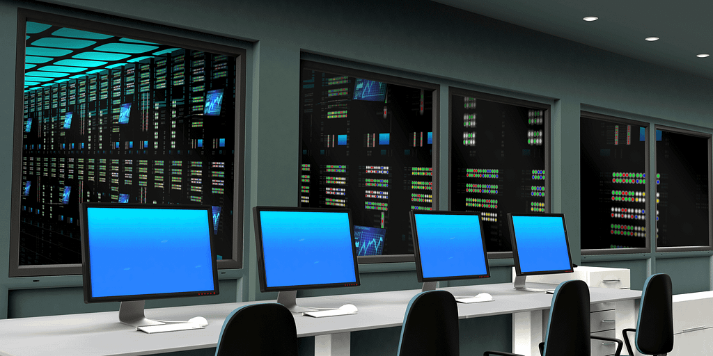 Imagen de un SOC donde trabaja el Blue Team