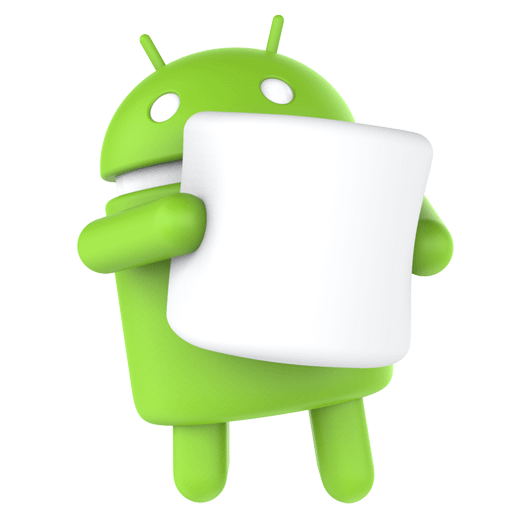 Logo de Android 6.0 - Es un Androide cogiendo una nube de caramelo.